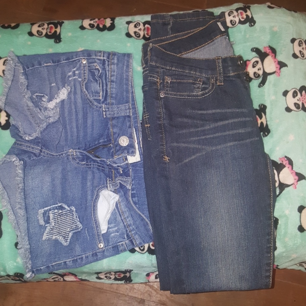 One pair shorts and jeans(new)